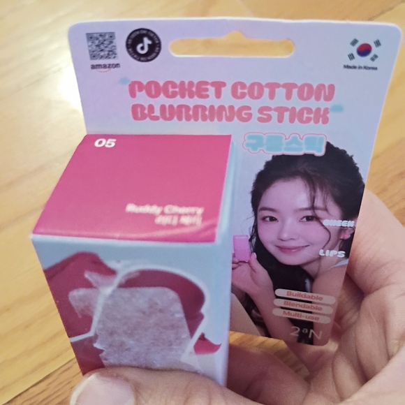 2aN Pocket Cotton Blurring Stick Ruddy Cherry Blurring Cream Buildable 3.5g - Picture 8 of 9